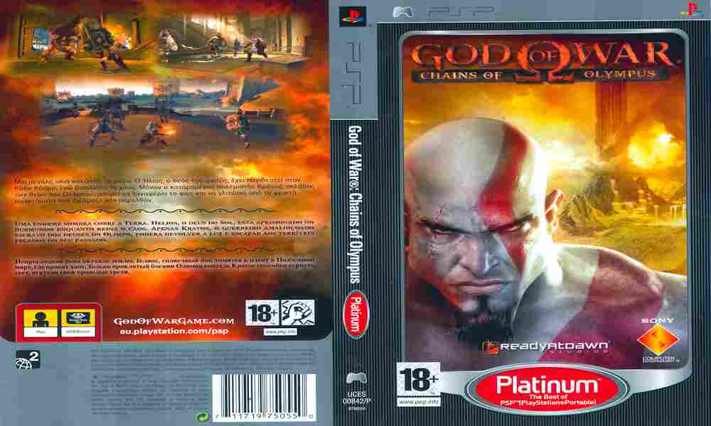 Игра God of War Chains of olympus PLATINUM, Sony PSP, 178-68, Баград.рф